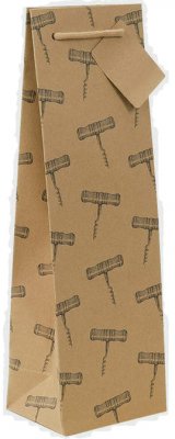 Kraft Corkscrew Gift Bag