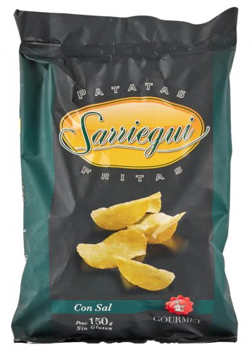 Sarriegui Patatas Fritas: Gourmet Potato Chips 50g