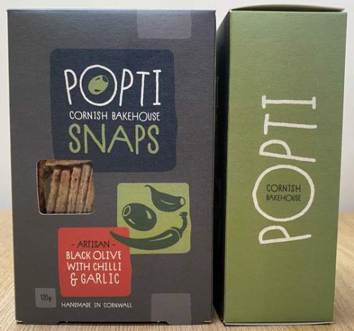 Popti Snaps: Black Olive with Chilli & Garlic